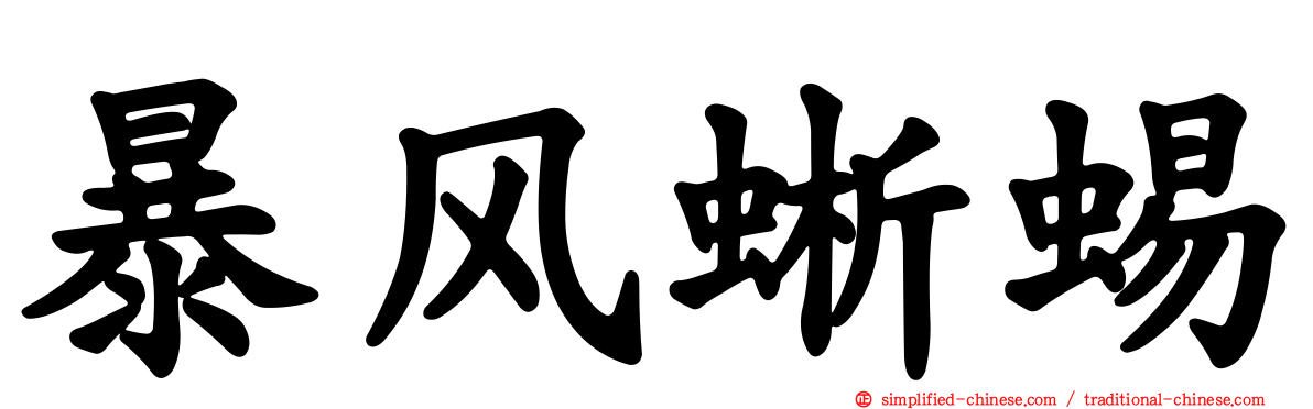 暴风蜥蜴