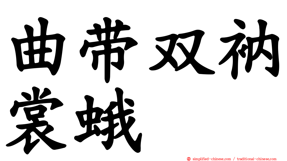 曲带双衲裳蛾