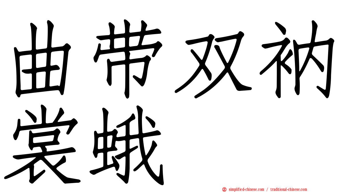 曲带双衲裳蛾
