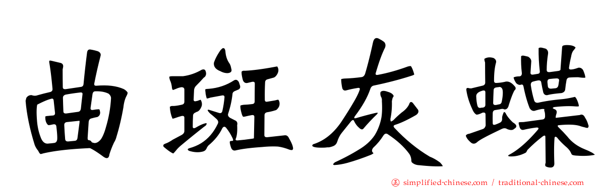 曲斑灰蝶