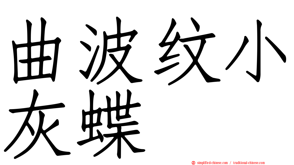 曲波纹小灰蝶