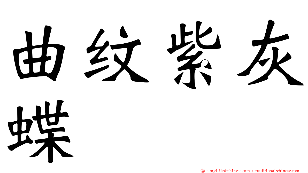 曲纹紫灰蝶