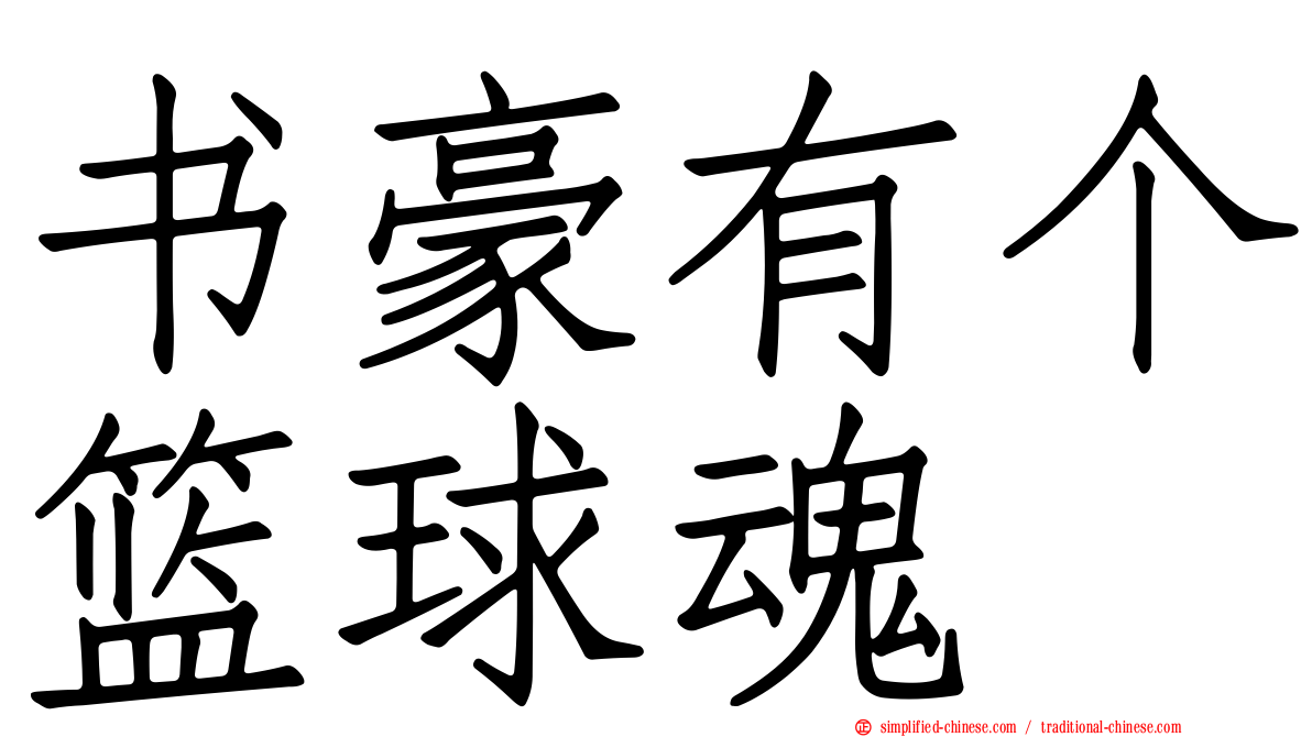 书豪有个篮球魂