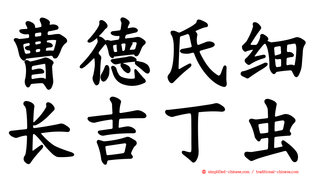 曹德氏细长吉丁虫