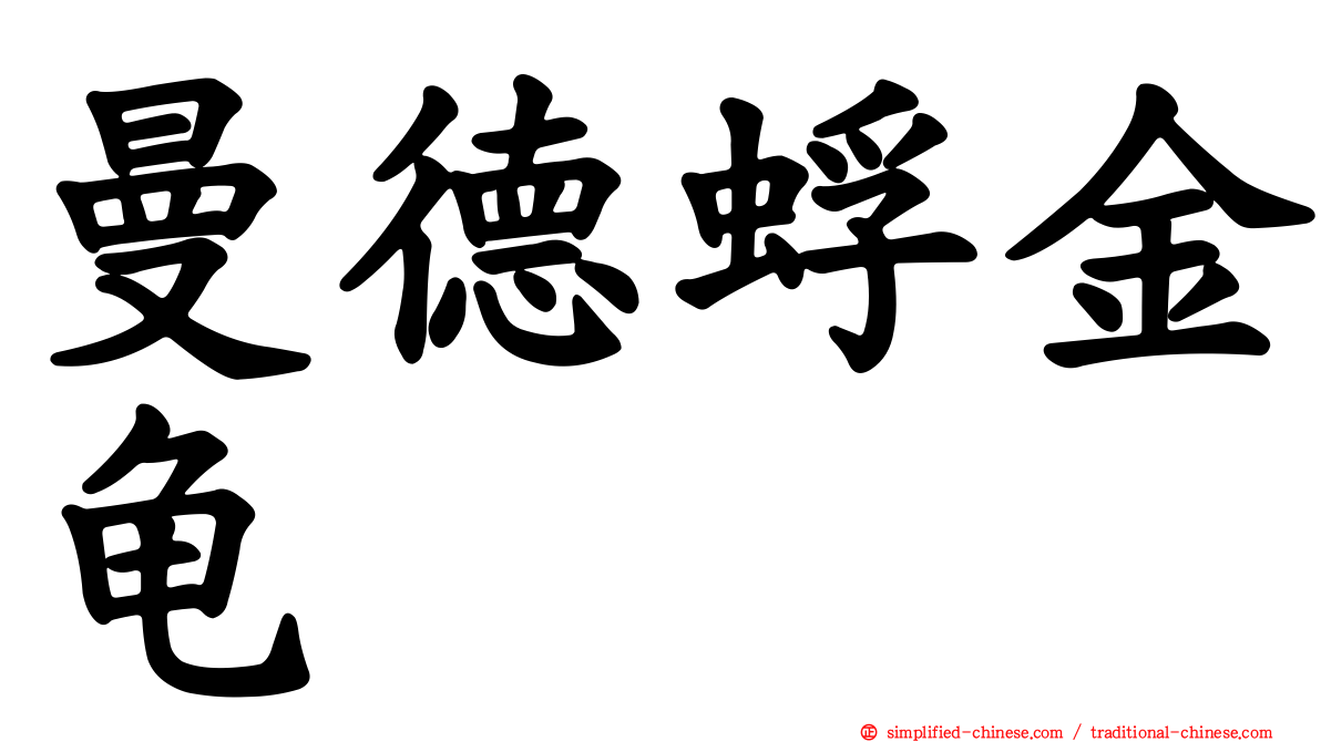 曼德蜉金龟