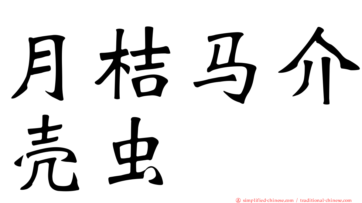 月桔马介壳虫