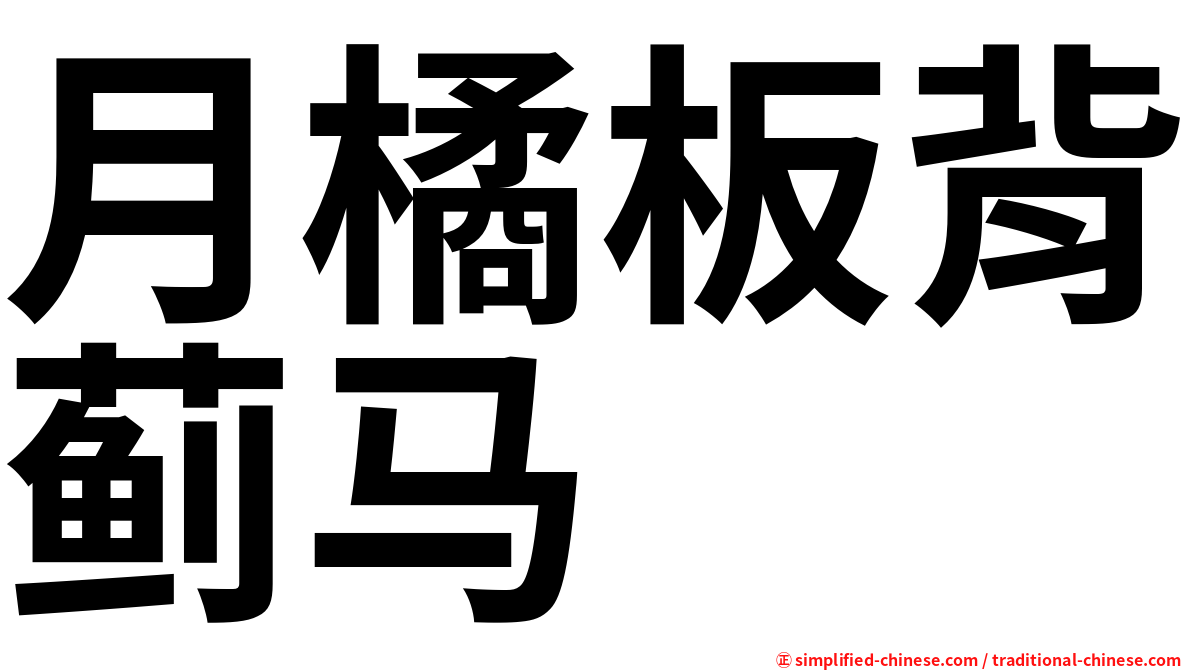月橘板背蓟马