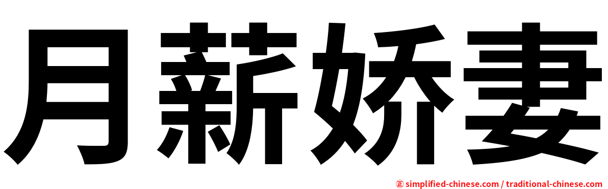 月薪娇妻