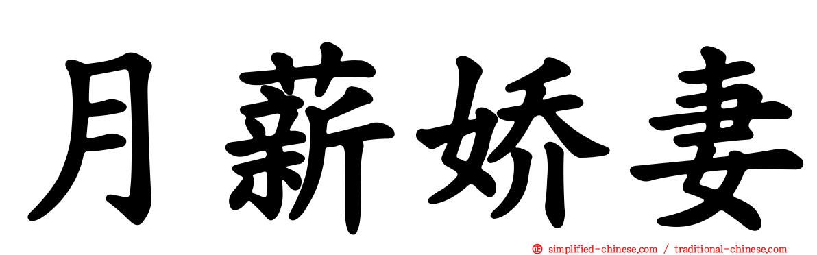 月薪娇妻