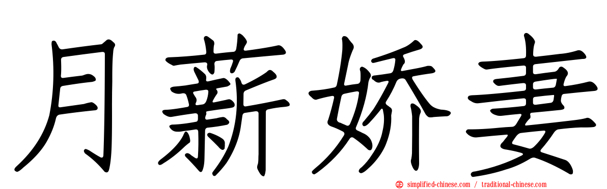 月薪娇妻
