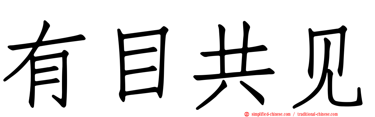 有目共见
