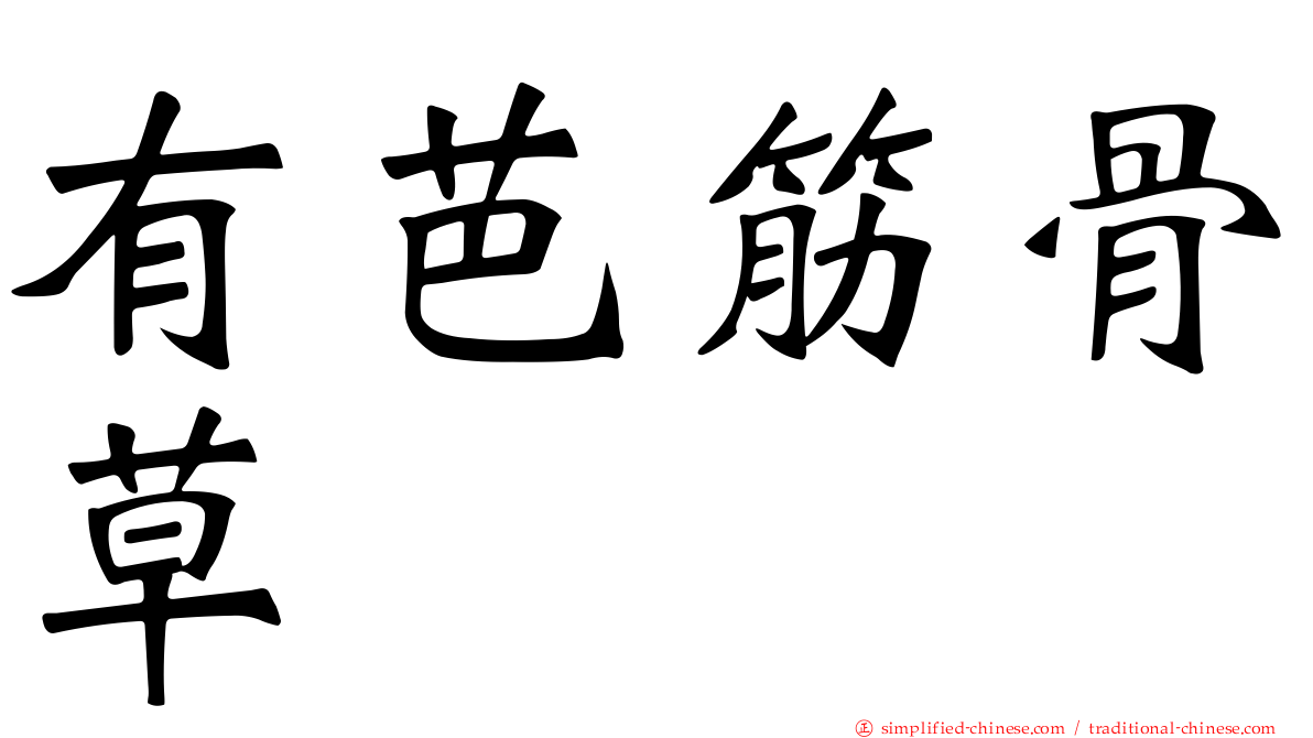 有芭筋骨草