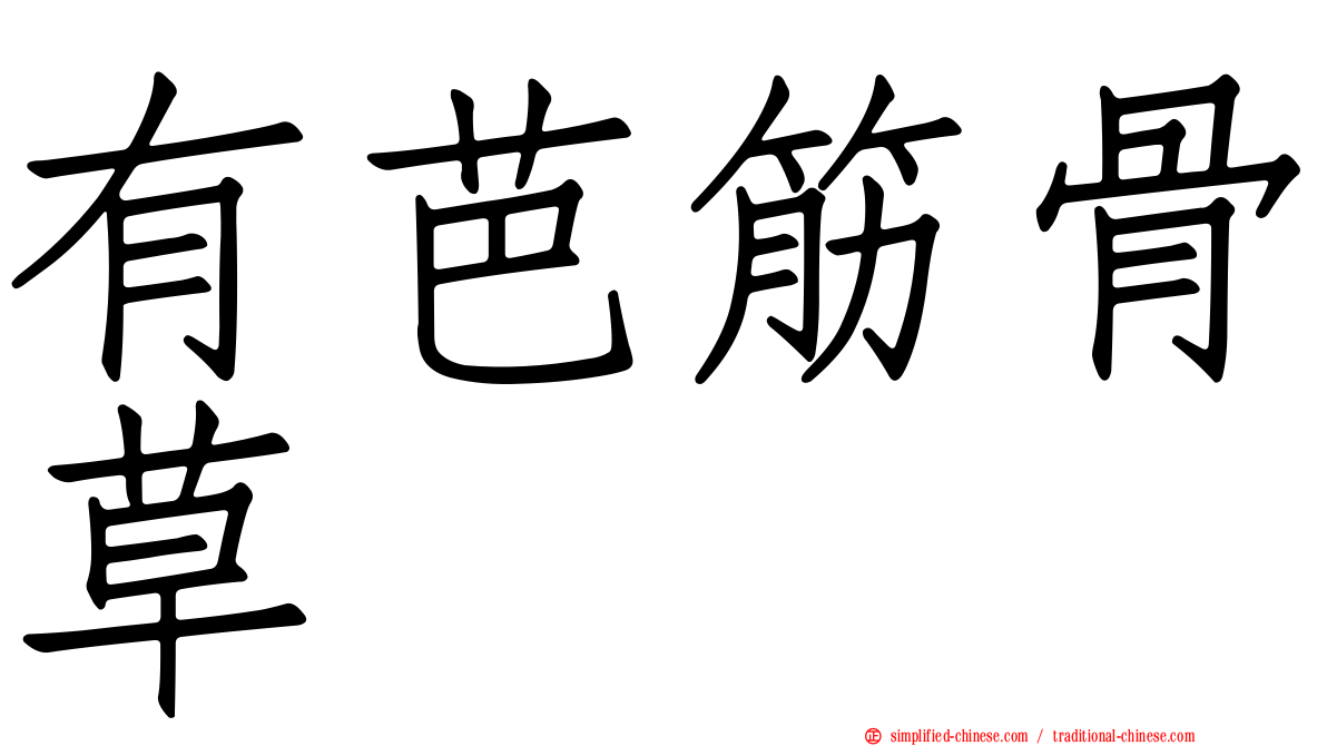 有芭筋骨草