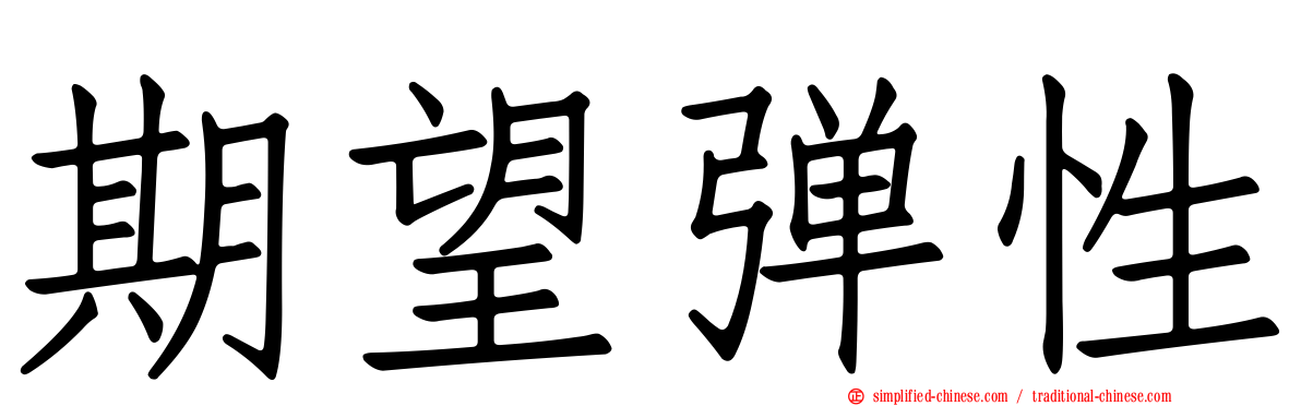期望弹性