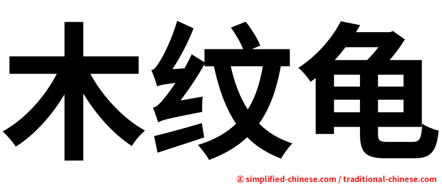 木纹龟