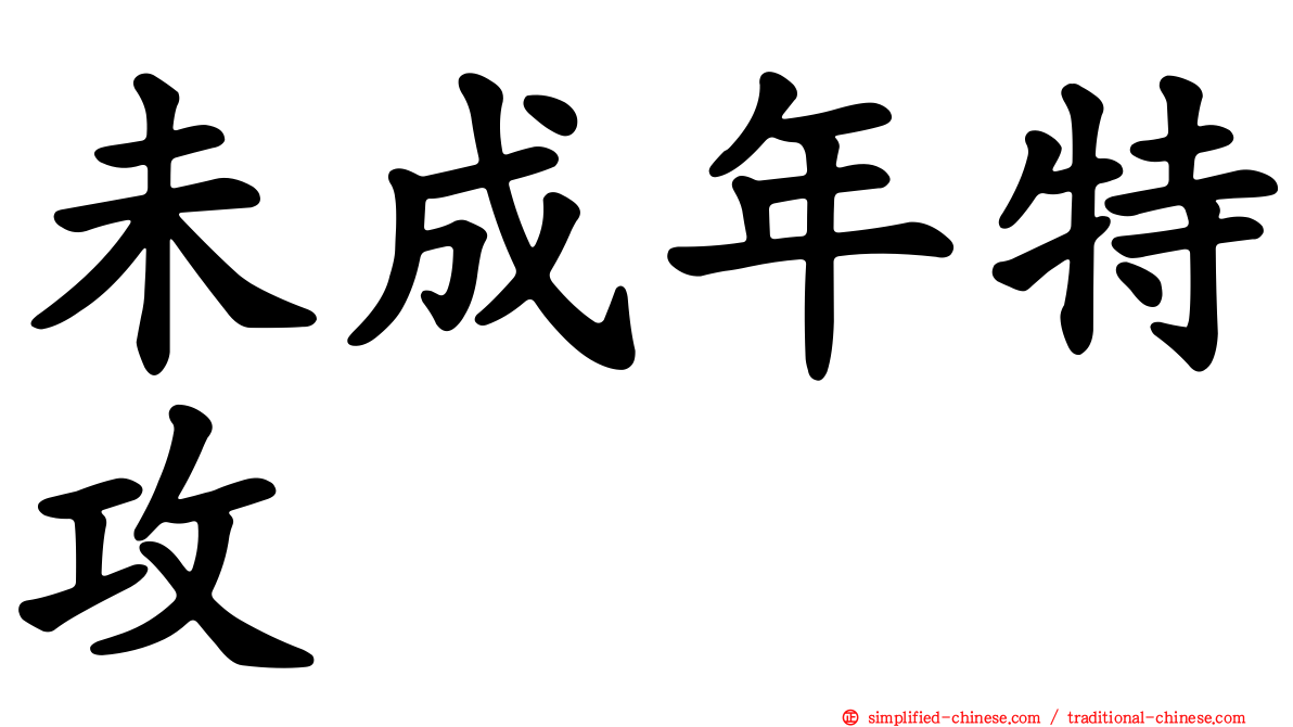 未成年特攻