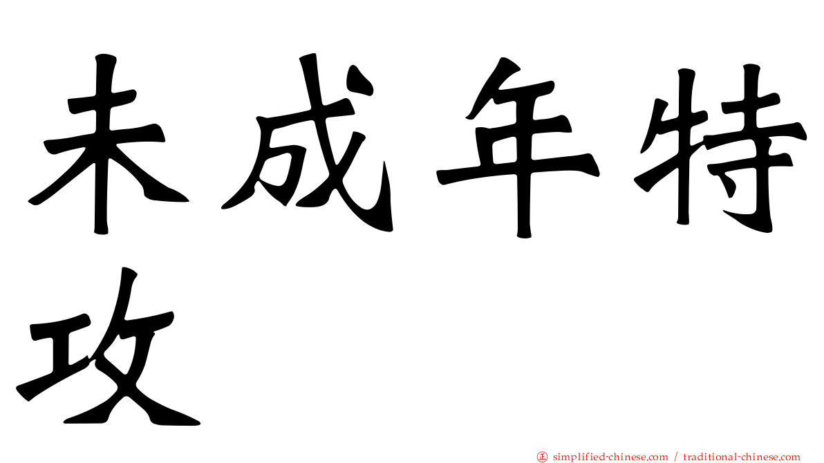 未成年特攻