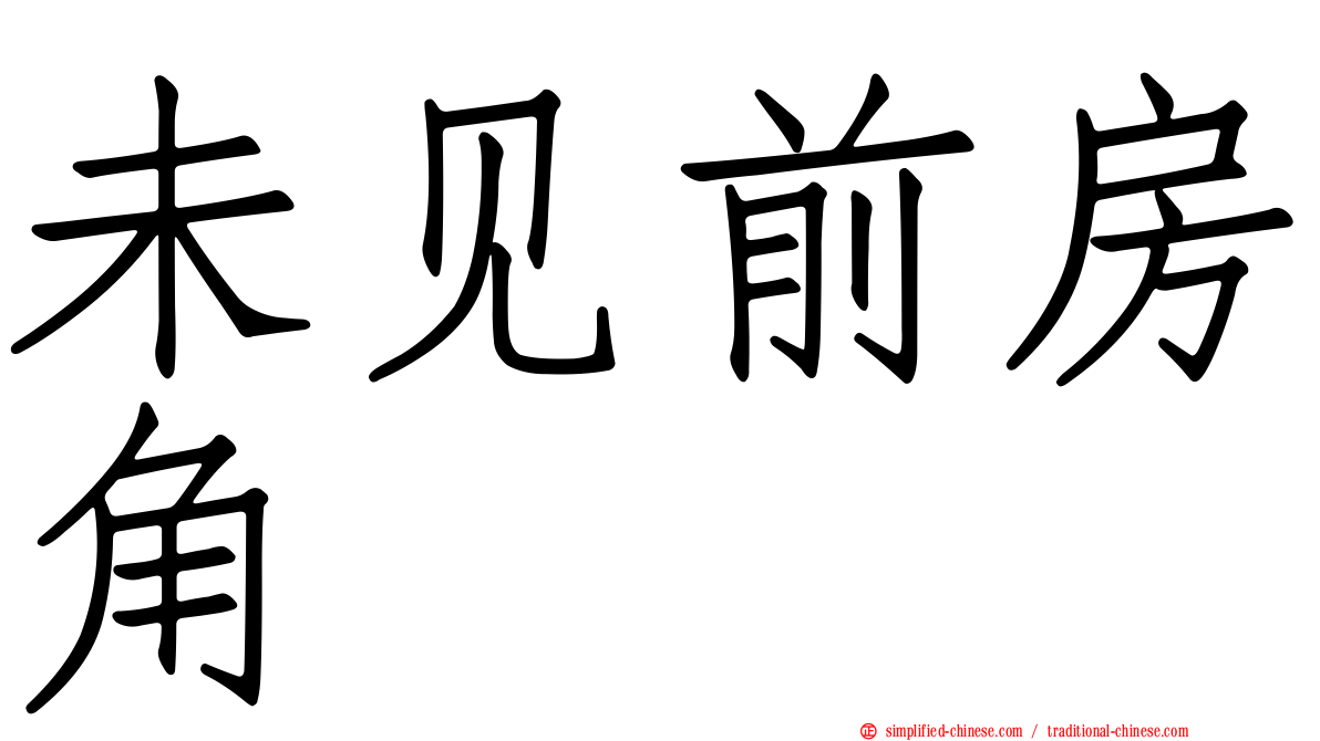 未见前房角