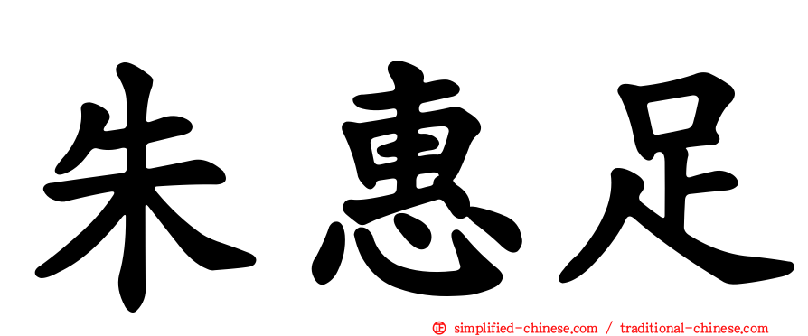 朱惠足