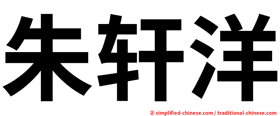 朱轩洋