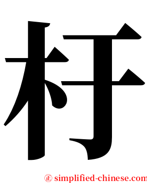 杅 serif font