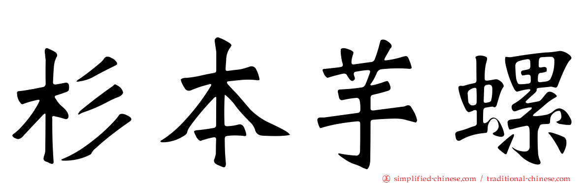 杉本芋螺
