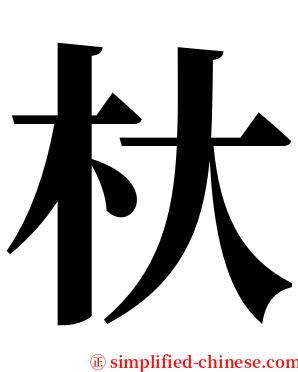 杕 serif font