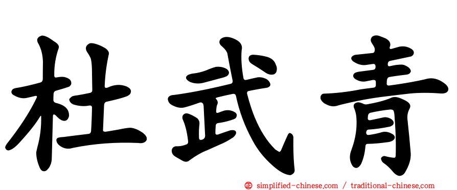 杜武青