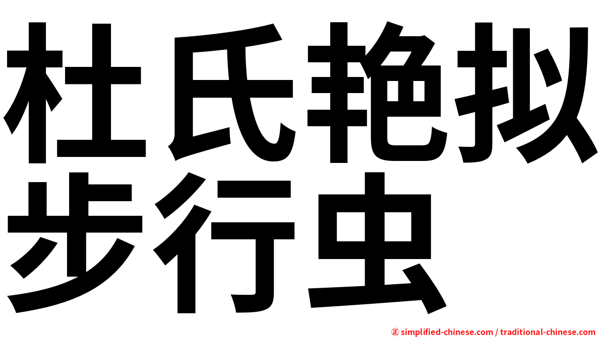 杜氏艳拟步行虫