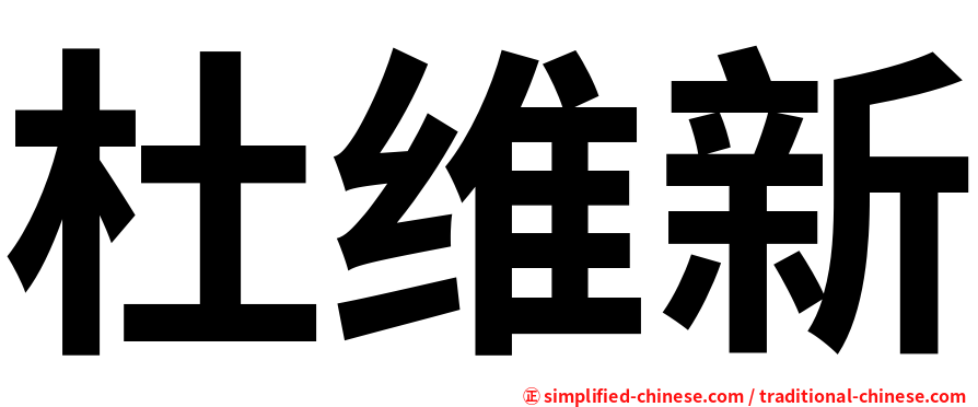 杜维新