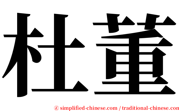 杜董 serif font