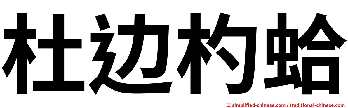 杜边杓蛤