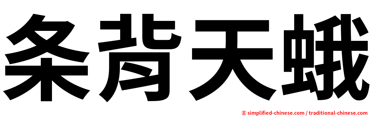 条背天蛾