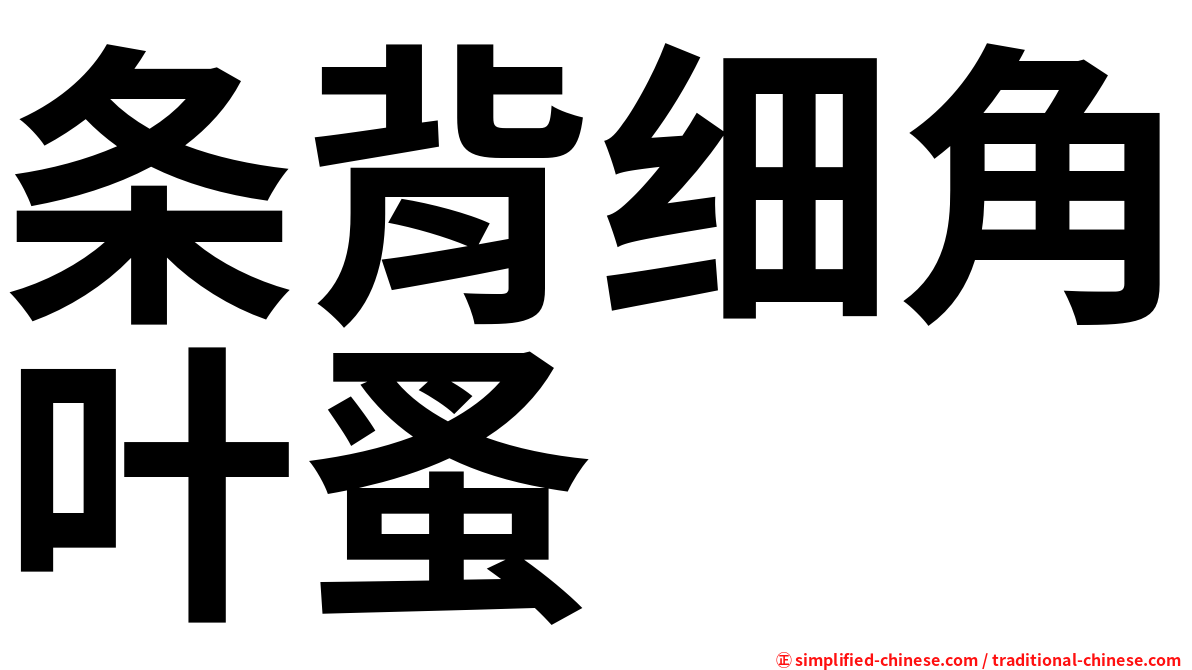 条背细角叶蚤