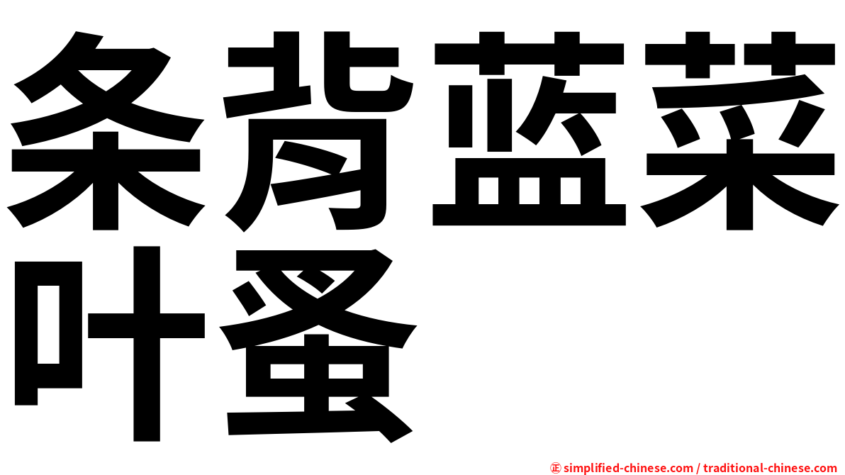 条背蓝菜叶蚤