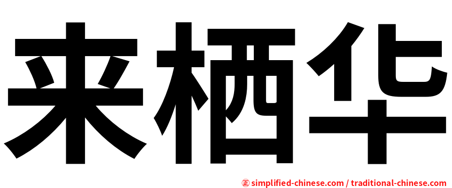 来栖华