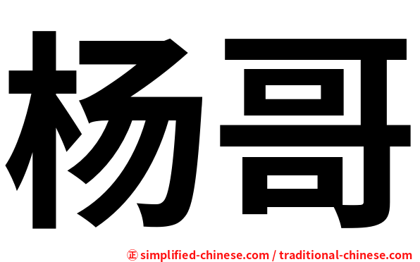 杨哥
