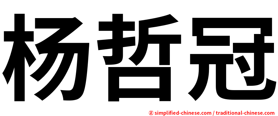 杨哲冠