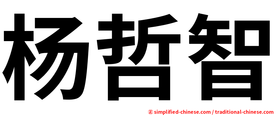 杨哲智