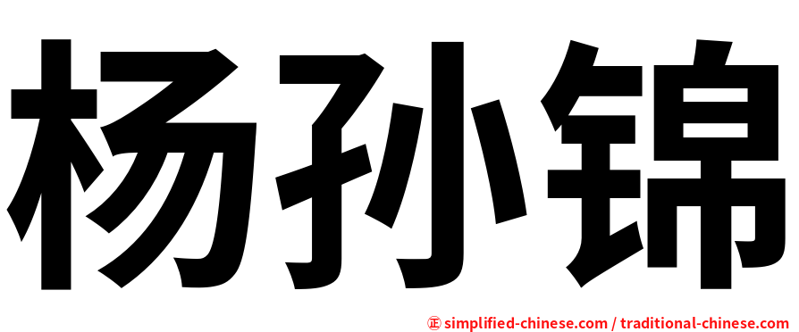 杨孙锦