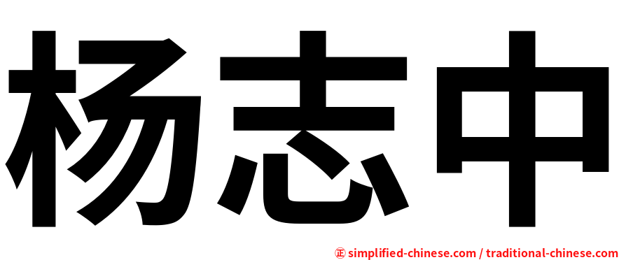 杨志中