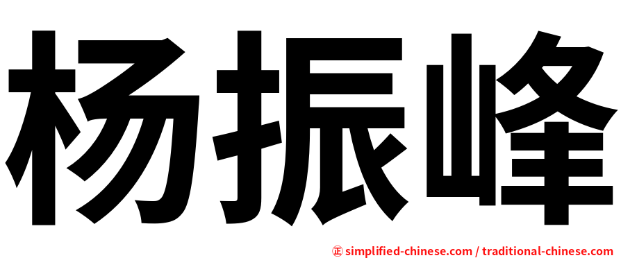 杨振峰