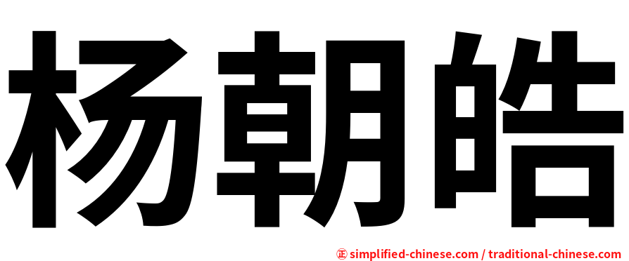 杨朝皓