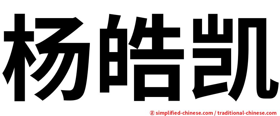 杨皓凯