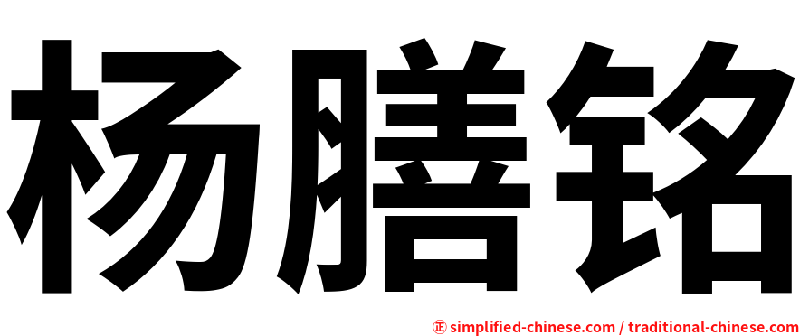 杨膳铭
