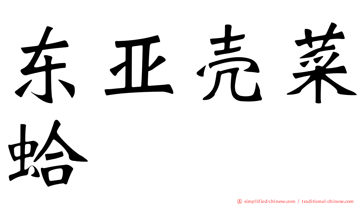 东亚壳菜蛤