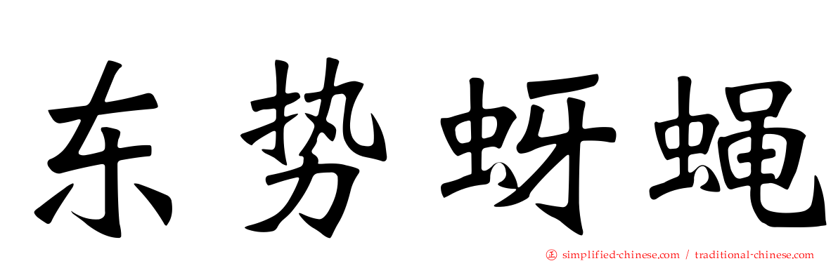 东势蚜蝇