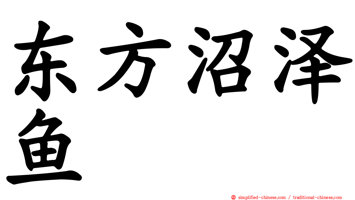 东方沼泽鱼