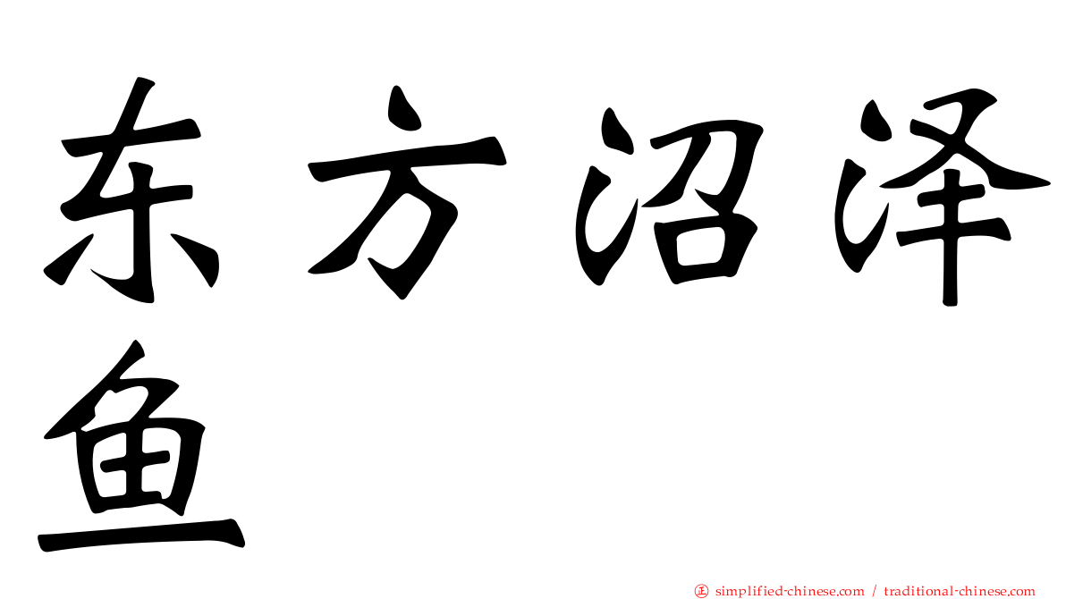 东方沼泽鱼