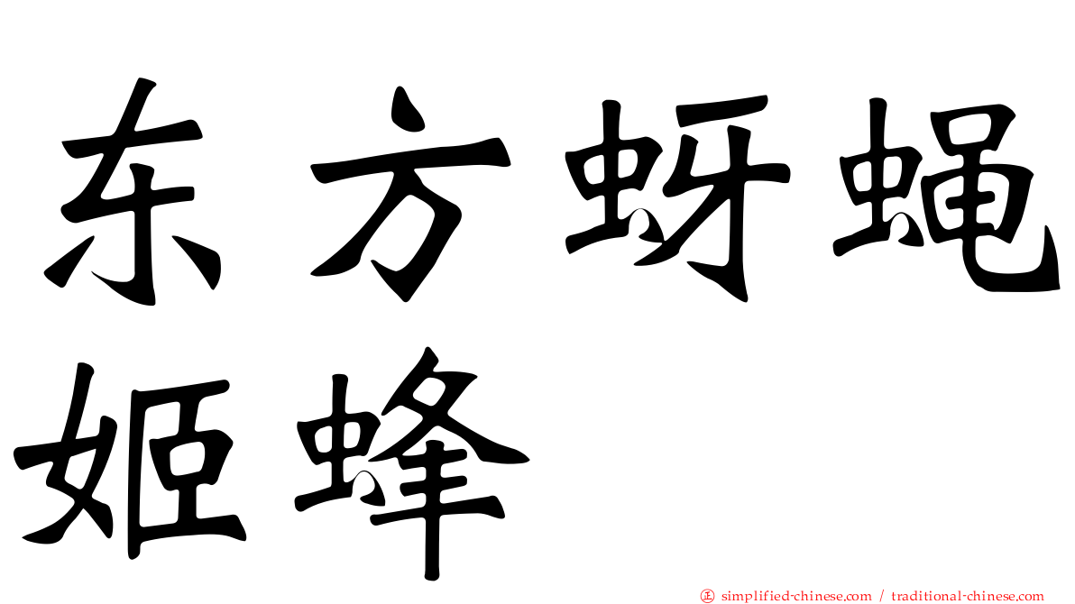 东方蚜蝇姬蜂